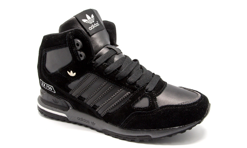 Кроссовки Adidas ZX 750 Winter Mono Black купить в СПб